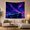 Galaxy Sports Car, variant on Silver Sports Car on Reflective Surface with Milky Way Night Sky, Dramatic Digital Art for Car Enthusiasts, Automotive Wall Decor Christmas Gift, Tapestry Wall Hanging for Bedroom and Dorm