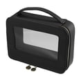 thumbnail image 1 of Bolsa de maquillaje transparente Unique Bargains Neceser de viaje para cosméticos Negro, 1 of 1