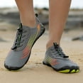 thumbnail image 2 of Ediodpoh Espadrilles Respirantes pour Femmes Légères Chaussures de Course pour Marche en Plein Air Confortables Design Résistant à l'Eau avec Fermeture à Lacets pour Couples Chaussures de Course pour Femmes Gris 37, 2 of 7