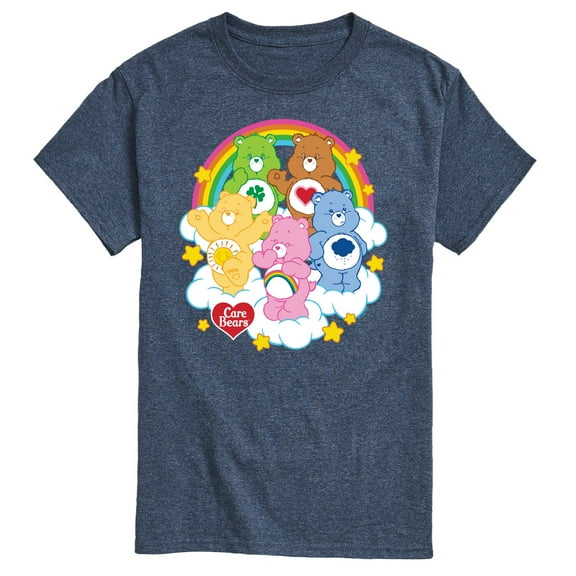 Care Bears - Care Bears Group On Clouds - Men's Short Sleeve Graphic T-Shirts