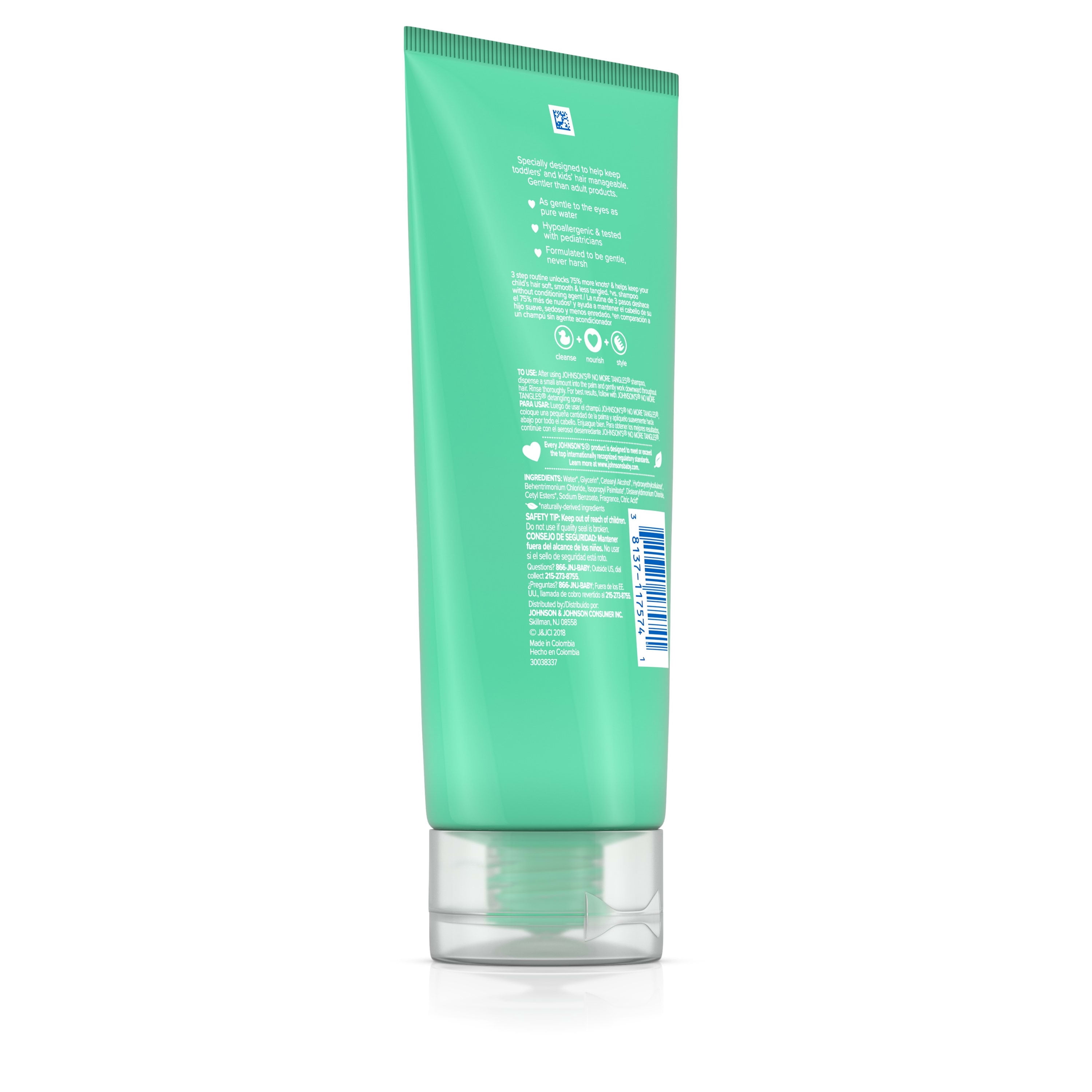 Johnson's No More Tangles Conditioner, Paraben Free, 6.8 fl. oz
