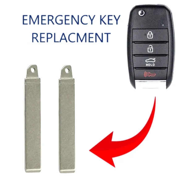 set of 2 Kia 2016 - 2021 Remote Flip Key Blade / KK12 / PN: 81996-D4010