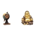 thumbnail image 1 of Figura De Globo Terráqueo, Estatua Moderna, Reloj De Mesa, Reloj De Escritorio Coleccionable, Adorno Artístico, Escultura De Buda Maitreya, Adorno Budista Chino Feng Shui De Mesa, Estatua De, 1 of 8