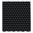 thumbnail image 3 of Black and White Shower Curtain, Scrolled Style Abstract Monotone Drop Shapes Repeating in Harmony, Fabric Bathroom Set with Hooks, 69W X 70L Inches, Black and White, by Ambesonne, 3 of 3