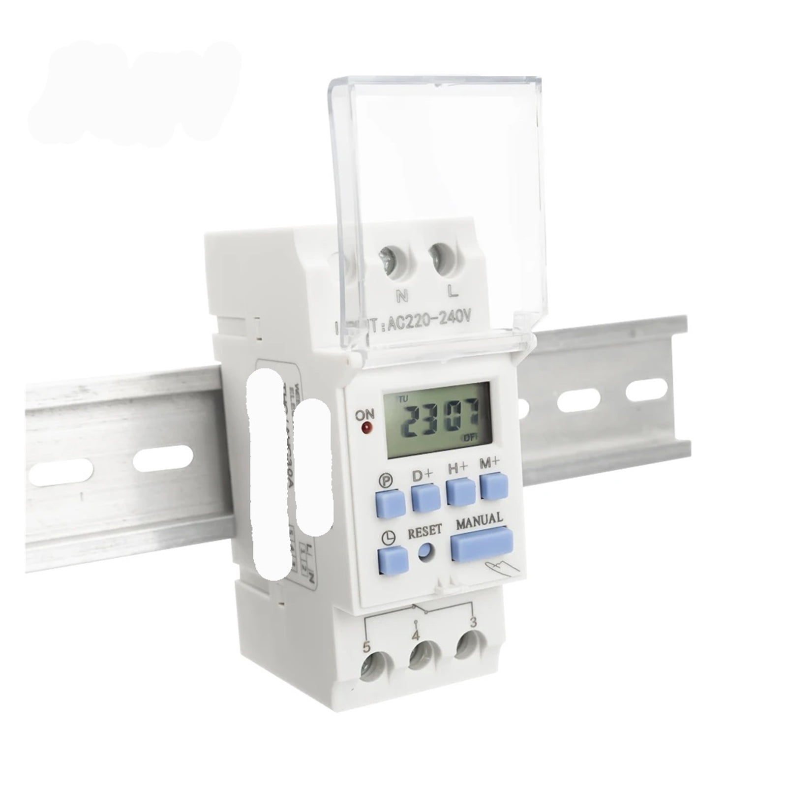 EJYWPSWD Ac Dc12v 24v 48v 110v 220v 1no1nc 1no 15a 30a Thc Din Rail Weekly 7 Days Programmable Digital Time Switch Relay Timer Controller