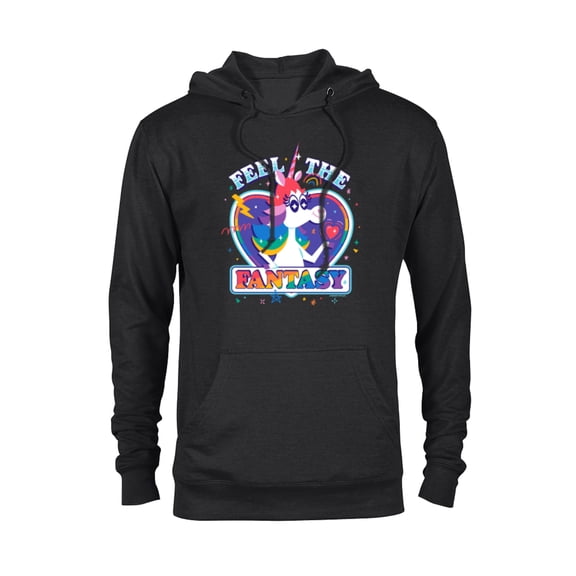 Disney & Pixar’s Inside Out Rainbow Unicorn Fantasy Pride - Pullover Hoodie for Adults - Customized-Black