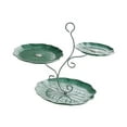 thumbnail image 4 of Plato de Postre Strade Fareast Limited Soporte para Magdalenas 3 Niveles Verde y Plata, 4 of 8