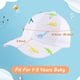 thumbnail image 5 of Gorra de béisbol para niños pequeños, de verano, con protección solar, diseño de dinosaurio, para niños de 1 a 3 años, 5 of 6