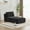 Black, variant on Weetoo Single Sofa Bed Corduroy Chaise Longue Couch Soft Memory Foam for Living Room