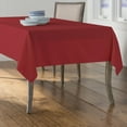 thumbnail image 2 of LA Linen Polyester Poplin 60 by 108-Inch Rectangular Tablecloth, Cranberry, 2 of 2