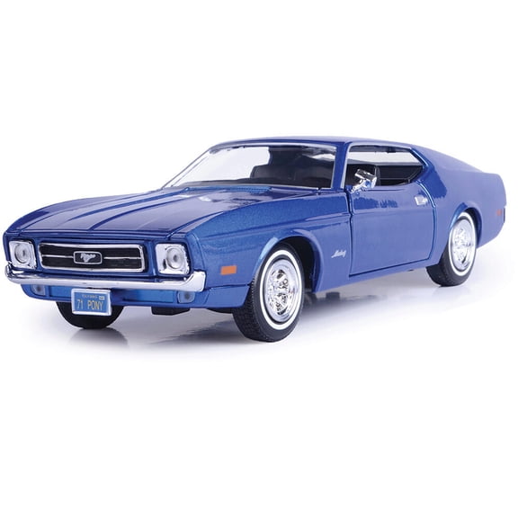 1971 Ford Mustang Sportsroof - Metallic Blue 1:24 Scale
