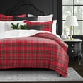 thumbnail image 5 of Royal Plaid Red Duvet Cover Set Super King, 5 of 5
