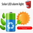 thumbnail image 3 of Yuarrent Cuerpo de luz de alarma Inducción Luces de advertencia de alto nivel de decibelios Protección contra robo Expulsor solar Hogar Bosques Huertas Iluminación y accesorios Yuarrent HA073588-00, 3 of 6