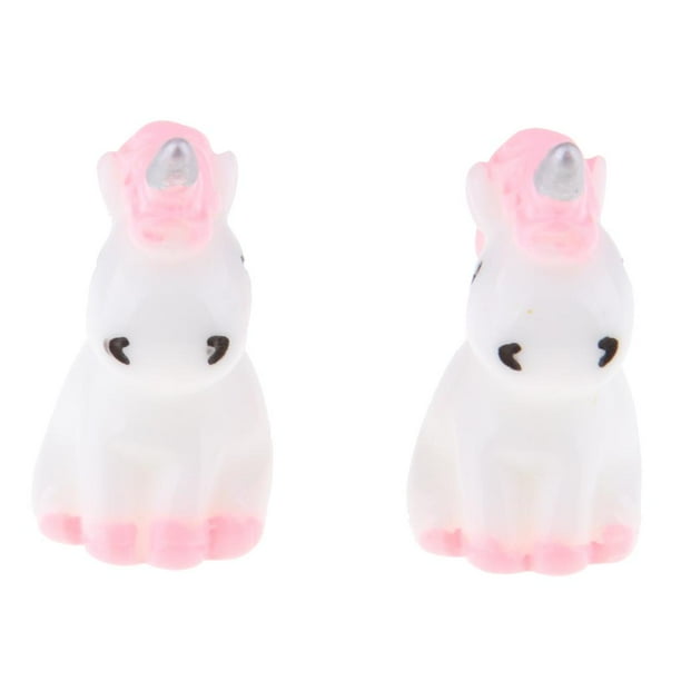 Unicornios en Miniatura 2 Piezas CUTICAT Figura de Acción de Unicornio