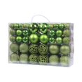 thumbnail image 1 of Caja de regalo con 100 adornos navideños para festivales, fiestas y bodas. Verde, 1 of 8