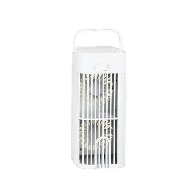 GUOOL Cooling Fan Air Ultrasonic Humidifier Portable Air Conditioner with Night 1200mAh