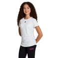 thumbnail image 5 of Reebok Girl's Legacy Short Sleeve Ruched Performance Top, Sizes 4-18, 5 of 7