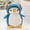 blue 20cm, variant on Cute Penguin Plush Toy, Transformable Penguin Stuffed Doll, Ornament for Sofa or Desk, Throw Pillow, Gift, Emotional Support 7.9 Inch