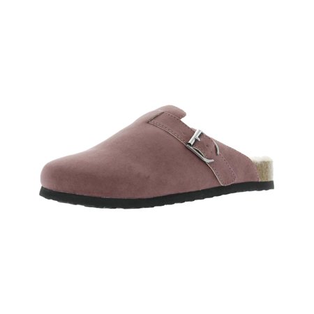 

Sun + Stone Womens Perlaaf Faux Suede Slip On Slide Sandals