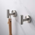 thumbnail image 3 of Bestyol Towel Hooks, Bathroomssus 304 Stainless Steel, Kitchen,Coat Robe Hook for Bathroom Stainless Steel ,2 pack Silver, 3 of 6