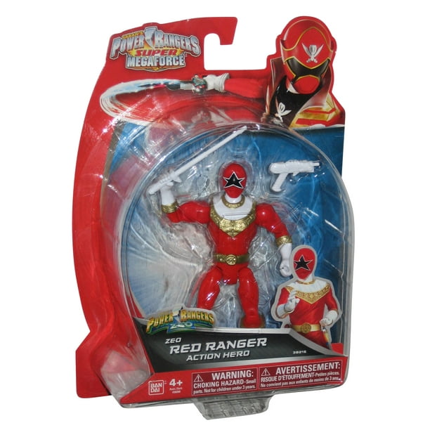 Power Rangers Super Megaforce Zeo Red Ranger 5" Figurine de Héros d'Action