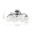 thumbnail image 3 of Safavieh 12.25" Camdyn Modern Iron Flush Mount Lights, Black, 3 of 7