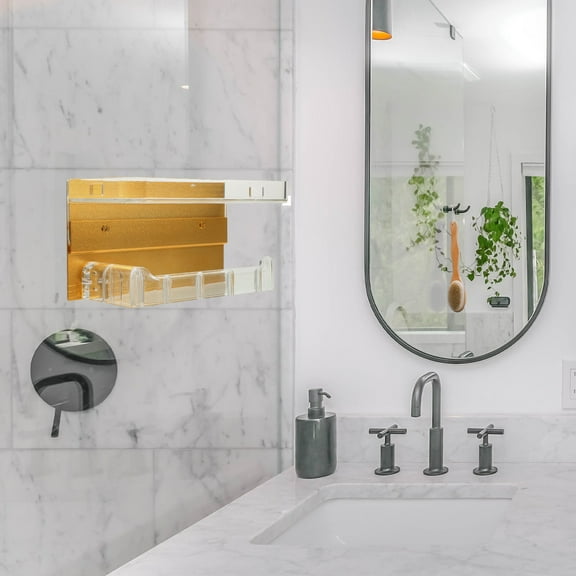 WHAMVOX Racks Tissue Storage Roll Stand Toilet Paper Holder with Shelf for Wallet