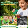 thumbnail image 3 of QUNSE Kids Microscope with 4K Screen, Portable Science Kit with Slides for Kids, Rechargeable Digital Handheld Pocket Microscope (Green), 3 of 6