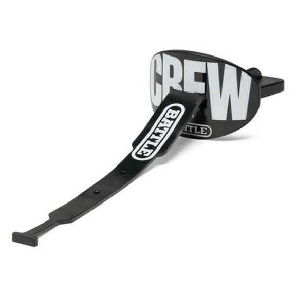 Battle Sports "CBFW" Speed Football Mouthguard with Connected Thick Strap - Black/White