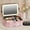 Pink, variant on Makeup Bag with Mirror of LED Lighted, 10.2" Travel Makeup Train Case Cosmetic Bag Organizer with Adjustable Dividers, Makeup Case with Jewellery Box Organizer and 8pc Travel Bottles, Pink, Small