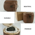 thumbnail image 5 of Raindrops 2 Sets Tea Holder Wooden Tea Carrier Vintage Tea Case Tea Leaf Box (Light Brown), 5 of 8