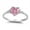 T0013 Pink, variant on PULABO Classic Proposal Cocktail Ladies For Women Dazzling Comfortable Fit CZ AAA Zircon Ring Thoughtful Surprise Gift Box Included