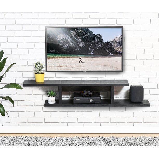 FITUEYES Grain Floating TV Stand, Wall Mounted Media