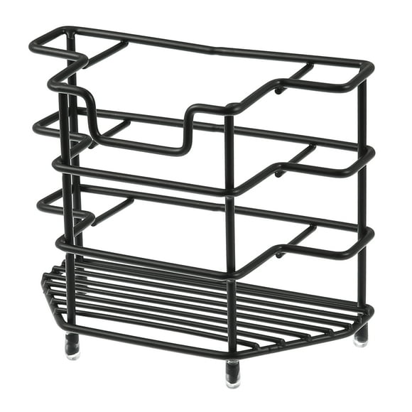Organizador de Soporte para Cepillos de Dientes Unique Bargains Acero Inoxidable 304 Negro 12x6x10.2cm