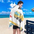 thumbnail image 4 of Cute Truck Excavator Beach Towel Fast Drying Camping Towels Sand Free Beach Blanket Soft Absorbent Travel Sport Towel for Gym Bath Shower Swimming 30" x 60" Washcloth Gift, 4 of 7