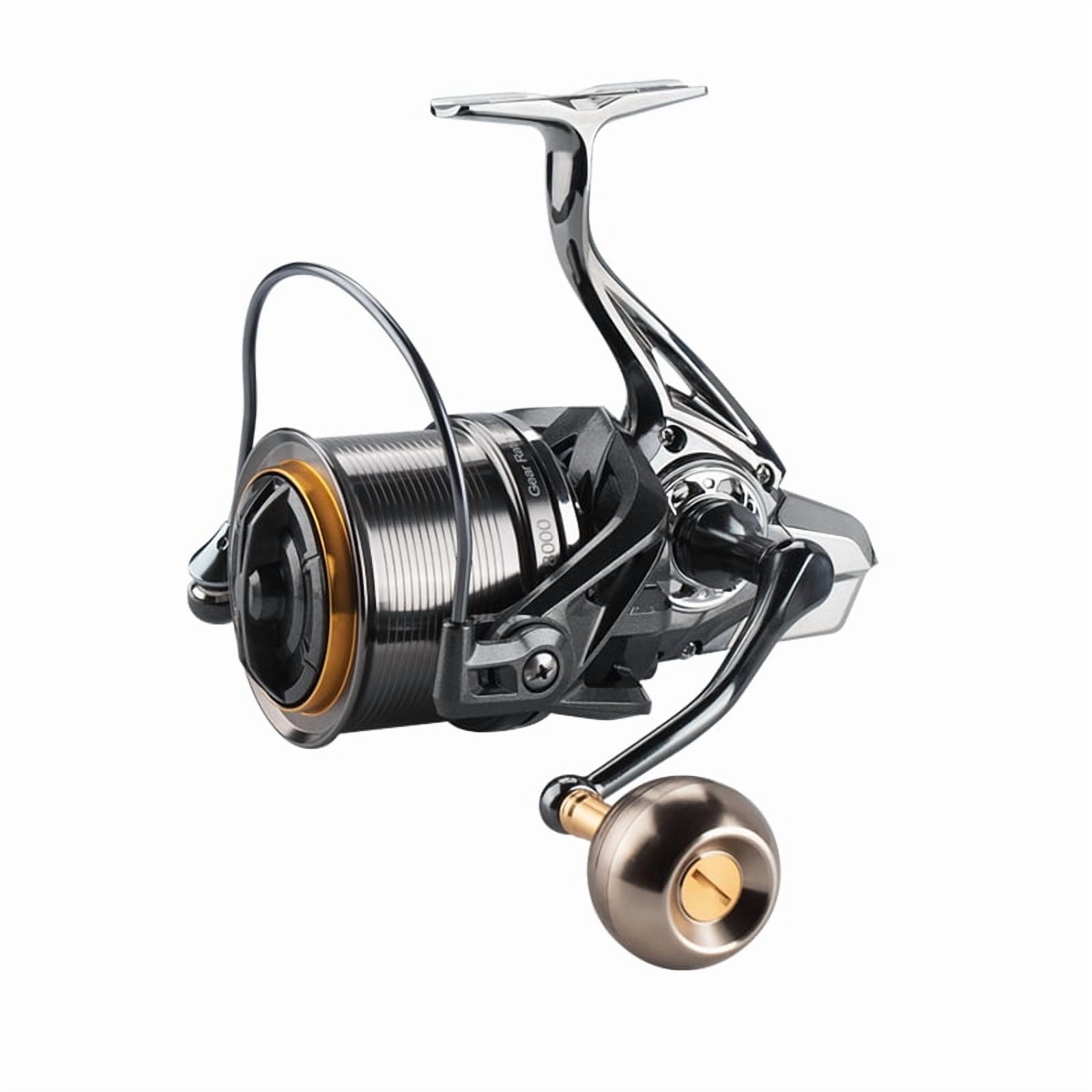CHILENT big Fishing Reel NAG8000-14000 Metal Body Spool Surf Reel 7Bbs 20KG Max Drag Power Fishing Reel for Saltwater Fishing
