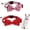 Red, variant on Mumup 2 Pcs Red Cat Collar for Boy Girl Cats Breakaway Cat Collars with Bell Cute Christmas Kitten Bow Tie Collar Adjustable Small Puppy Safety Collar Solid Color Plaid Pet Collar