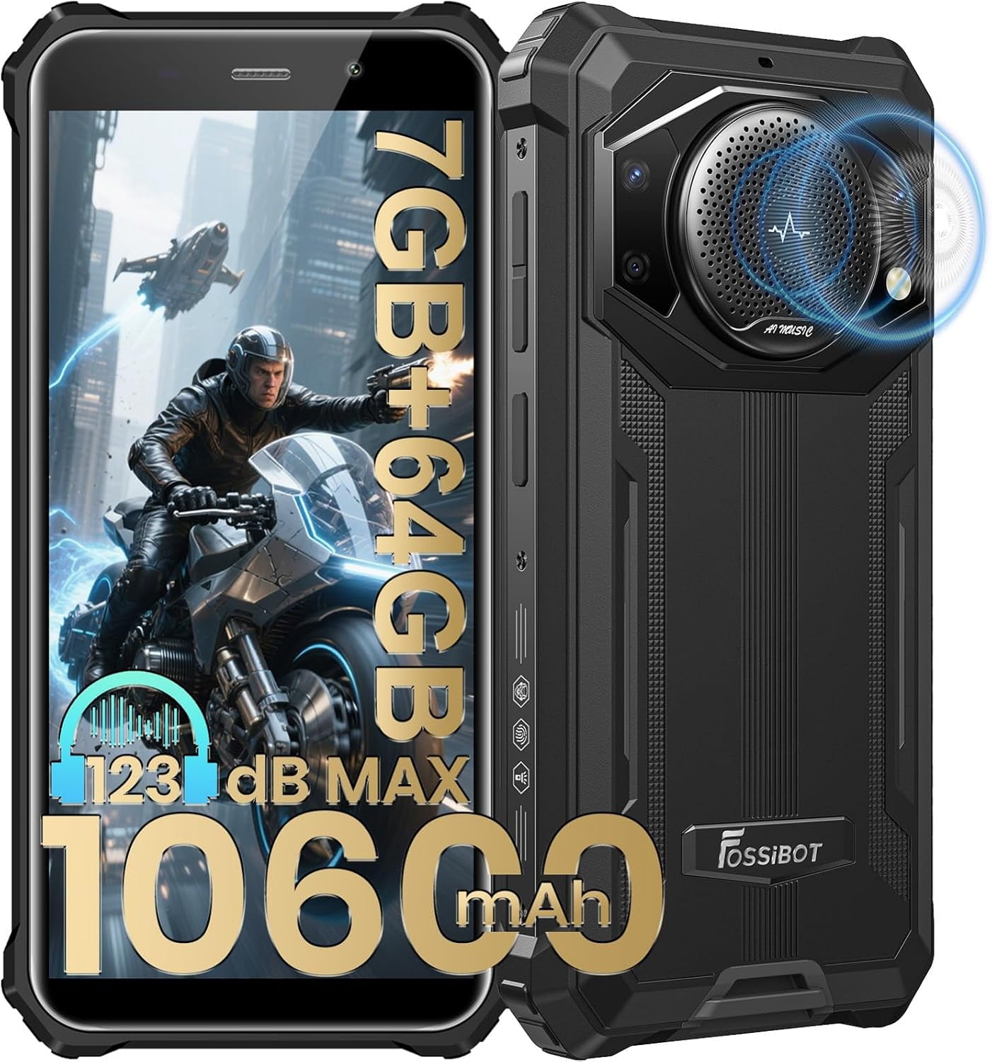 OUKITEL G3 Rugged Smartphone Unlocked -16GB+128GB/1TB TF 6” HD
