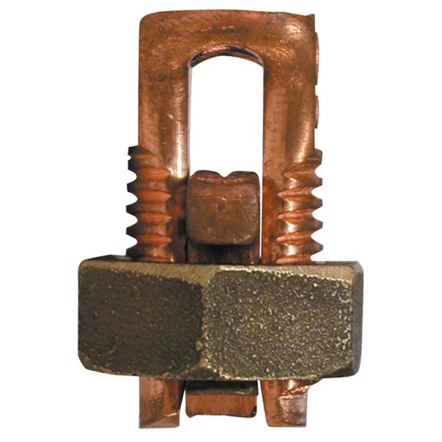 No. 6 To No. 2 AWG Solid Copper Split Bolt Connector