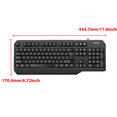 thumbnail image 2 of Philips USB Wired Gaming Keyboard, Full-Size 104 Keys, USB Plug & Play for PC Laptop Desktop, Black, 2 of 9