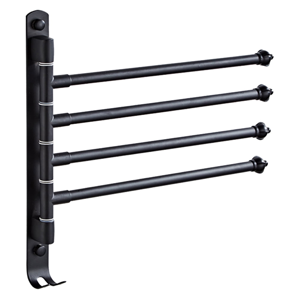 Swivel Out Towel Racks with Hooks 2Bars 3Bars 4Bars Foldable Arms