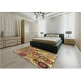 thumbnail image 5 of Ahgly Company Machine Washable Indoor Square Transitional Metallic Gold Area Rugs, 3' Square, 5 of 7