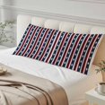 thumbnail image 4 of Blue Star Red Striped Body Pillow Cover 20 x 54 Inch Decorative Pillow Cover Independence Day Stripes Lumbar Pillowcase Seasonal Rectangle Cushion Case for Couch Sofa Bed Living Room, 4 of 9