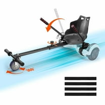 Hoverboard Seat Attachment, Compatible with Hoverboards, Grips Control, Adjustable Frame Length and 220 LBS Load Capacity, Hover Board Go Karts Accessory