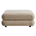 thumbnail image 5 of Modular Ottoman Chair, Tufted, Brown, Velvet, Living Room Lounge Cafe Lobby Hospitality Restaurant, Modern Contemporary, HB37192, 5 of 9