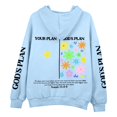thumbnail image 5 of Christian Hoodies for Women Oversized Jesus Faith god Letter Print Hooded Sweatshirts Religious Inspirational Pullover, 5 of 5