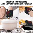 thumbnail image 7 of Pofeuu Merry Christmas Elk Print Thickened Mini Silicone Oven Mitts Heat Resistant, Rubber Oven Mitt Gloves, Finger Pinch Grips, Pot Holder, Silicone Potholder, 7 of 7