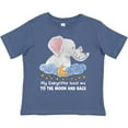 thumbnail image 3 of Inktastic My Babysitter Loves Me to the Moon and Back Elephant Family Boys or Girls Toddler T-Shirt, 3 of 5
