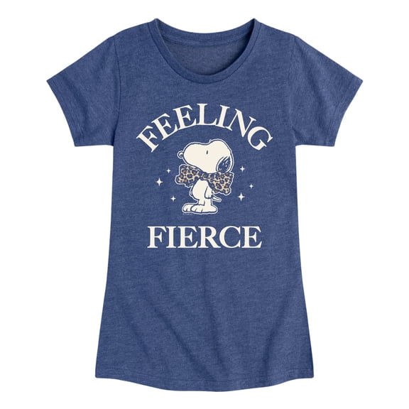 Peanuts - Feeling Fierce Snoopy - Youth Girls Short Sleeve T-Shirt