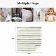 thumbnail image 4 of Green Pink Stripes Cloth Napkins, Gradient Geometric Smear Art Paint Washable and Reusable Dinner Napkins Set of 6, Table Napkin for Kitchen Party Birthday Wedding Hotel Housewarming 20"x20", 4 of 8